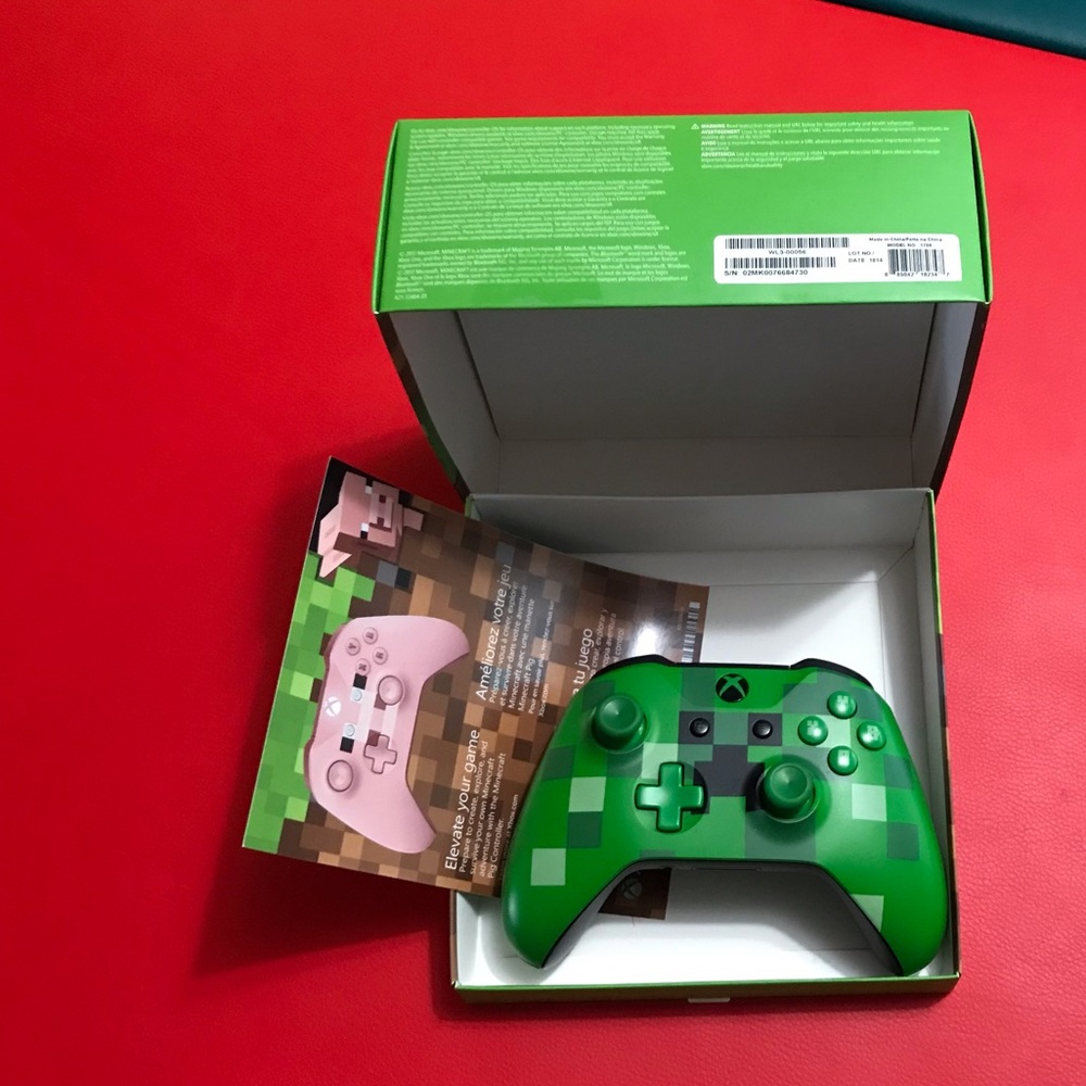 Xbox One Minecraft Creeper Edition Wireless Controller